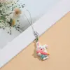 Cordão Colorido de Desenho Animado para Celular Acessórios DIY Pingente de Boneca Corda Chaveiro Artesanal Corda para Celular em Estoque
