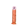 Dildo artificial de cristal sin huevo, masturbador suave y realista, dildo femenino de empuje, pene falso, juguete sexual