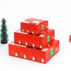 Caja de regalo de manzana de Nochebuena Caja de regalo de Navidad Embalaje para hornear de Navidad Caja de papel Caja de regalo al por mayor S926 Grande