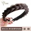 Elegante Aro para Peluca Trenzada de Perlas para Mujer con Parte Superior Alta del Cráneo y Artefacto de Cabello Roto Elegantes Accesorios para el Cabello Pasador para la Frente Tocado