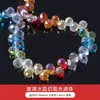 Vários estilos de contas de vidro cristal de cor mista em formato de barril, rodas e chatons para pulseiras e colares artesanais DIY e acessórios decorativos