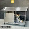 Casa de Cachorro para Exterior Aço Inoxidável Canil de Cachorro de Tamanho Médio Villa para Cachorro Abrigo à Prova de Chuva Proteção Solar para Cachorro Cachorro Grande Grande 304