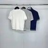Tb Directo de Fábrica Verano Nuevo Color Waffle Rayas Cuello V Manga Corta Mujer Casual Cómodo Botón Manga Corta