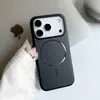 Pintura Metálica Succión Magnética Adecuado para Apple Iphone17Promax Funda para Teléfono Móvil Tacto de Piel 16 Todo Incluido Anti-Caída Ultra Fina Dura