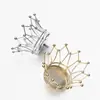 Cubierta de Cabeza Modelo Oro Plata Madera Sólida Cubierta Plana Accesorios Metálicos Tienda de Ropa para Adultos Hombres y Mujeres Cubierta de Cabeza Corona de Madera Sólida