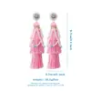 Pendientes de Borlas Europeos y Americanos de Estilo Étnico Transfronterizos Amazon, Pendientes de Botón de Semillas Únicos Hechos a Mano de Alta Gama, Accesorios para Mujer de Nicho