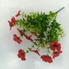 Buquê de Flores Violetas de Eucalipto com 7 Hastes Transfronteiriço Flor de Seda Casamento Casa Móveis Externos Decoração de Fotografia Buquê Artificial
