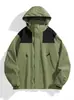 Chamarra cortavientos transfronteriza para hombres y mujeres, estilo casual delgado 2026 top con capucha para parejas al aire libre chaqueta impermeable