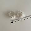 Anel de orelha de enrolamento de bola de metal Estilo coreano feminino Niche Design Retro Personalizado Simples All-match Moda Ear Studs Brincos Brincos