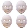 1 indentação Ópera de Pequim maquiagem facial pintura manual branca trabalho manual para crianças do jardim de infância DIY grafite massa branca máscara em branco