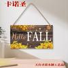 Letreros de Madera Personalizados, Letreros para Puerta, Decoraciones de Pared, Fábrica Directa, Colgantes de Pared, Decoración del Hogar, Calabazas de Madera de Otoño
