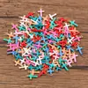 5 colgantes de acero inoxidable de doble cara con forma de corazón gota de aceite luna rayo estrella colgante de color accesorios de joyería diy