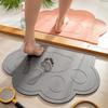 Tapete de piso de barro de diatomeas para baño, tapete absorbente antideslizante para baño, tapete de secado rápido para pies, tapete duro, alfombra para puerta de entrada al por mayor