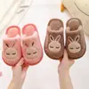 Pantuflas de Algodón para Niños Niños y Niñas Dibujos Animados Lindos Otoño e Invierno Nuevas para Casa Interior Antideslizantes Cálidas Pantuflas de Algodón para Bebé
