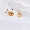 Shajin Gota Pequeña Gato de la Suerte Semilla de Loto Hoja Cuatro Colgante Cola de Pez Pulsera DIY Colgante de Collar Accesorios de Joyería con Cuentas