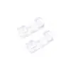 Organizador de fios transparente, suporte de fios autoadesivo, braçadeira de cabo de dados, clipe de fio, armazenamento de cabo de rede, plástico