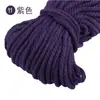 Cuerda Gruesa de Algodón de Tres Hilos de Colores Cuerda Retorcida Cuerda de Diseño Decorativo Accesorios para Manualidades Cuerda Gruesa Cuerda para Atar