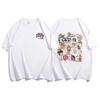 Camiseta de manga curta de algodão puro e pesado, feminina, verão, pequena, solta, estilo americano, estilo preguiçoso, meia manga, top grande, moderno