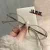 Chiai Nuevo Estilo Personalizado Gafas Coreanas Anti-luz Azul Retro Liso Ovalado Plano Gafas Simples Montura para Gafas Miopes para Mujer
