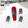 Al por mayor joyería para uñas Halloween transfronteriza oscura araña retro calavera cruz amor circonita taladro para uñas