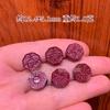 Accesorios de Ruyi de la suerte con arena de oro púrpura de alto contenido natural, palabra feliz, nube de pelo, cinabrio rojo, pulsera DIY, accesorios