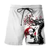 Pantalones Cortos de Verano Europeos y Americanos Dragon Ball Huo Sombra Impresos en 3D Pantalones Casuales Sueltos de Verano Pantalones de Playa para Hombre de Anime Japonés