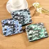 Billetera Corta Nueva para Hombre Transfronteriza, Estilo Horizontal, Estampado de Camuflaje Original, Ranuras para Tarjetas con 80% de Descuento, Billetera Integrada para Dinero y Tarjetas
