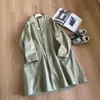 Gabardina de silueta de un solo botón 4089