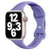 Adecuado para correa de Apple Watch de cintura pequeña, correa de silicona para iwatch, correa de reloj Applewatch, hebilla de mariposa a juego de un solo color