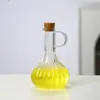 Olla de Aceite de Vidrio Hecha de Alto Borosilicato, Resistente al Calor, Botella de Aceite Antigoteo para Uso en Cocina, Botella de Condimento de Salsa de Soja y Vinagre, Recipiente de Grado Alimenticio
