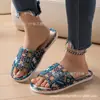Produto Mais Vendido no Exterior, Direto do Fabricante, Chinelos de Linho Estilo Étnico, Adequados para Todas as Estações, Chinelos de Casa para Homens e Mulheres, Disponíveis em Várias Cores
