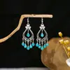 Brincos de Pinha com Franjas Boêmios Transfronteiriços Europeus e Americanos Estilo Étnico Retrô Brincos Elegantes Elegantes