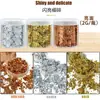 Lámina de Oro Triturada Transfronteriza, Lámina de Plata, Lámina de Cobre, Lámina de Oro Rosa, Artesanías de Barro de Cristal de Resina DIY Embotelladas, Decoración de Estatua de Buda