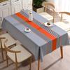 Este mantel elegante de PVC de pata de gallo gris al por mayor sentido avanzado ins Mantel de mesa de té Wind Mantel de tela de hilo transfronterizo