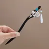 Pasador de Pelo con Borla Floral Fresco y Elegante, Nuevo Pasador Diario Estilo Chino, Pasador de Tocados de Ajedrez y Cartas Estilo Chino Dinastía Han