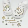 Abalorios Flor de Perla para Zapatos Hebillas de Zapato de Pedrería Hechas a Mano Moda Elegante Versátiles Accesorios DIY Flor para Zapatos