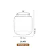 Tanque de almacenamiento cilíndrico para cáscara de mandarina grado alimenticio PC gran capacidad transparente tanque de almacenamiento de té pegamento para flores pegamento para peces tanque sellado de almacenamiento