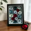 Porta-Retrato Tridimensional Oco 3cm Textura de Madeira Maciça Placa de Densidade Porta-Retrato Artesanal DIY Porta-Retrato Decorativo para Casa para Pendurar e Colocar