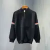 Cardigã de malha retrô americano para homens e mulheres, marca da moda outono e inverno, modelagem solta, suéter de casal color block com zíper, jaqueta casual
