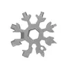 Llave Copo de Nieve Herramienta Multifuncional Portátil para Exteriores Destornillador Hexagonal Abrebotellas Universal Acero Inoxidable Metalurgia de Polvos