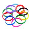 Pulseira de Silicone Colorida de Grau Alimentício, Pulseira Esportiva de Silicone Mais Vendida na Amazon Cross-Border, Vendas Diretas da Fábrica em Estoque