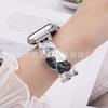 Para Apple Smart Watch Iwatch Correa de Perlas de Pintura al Óleo Esmaltado Irregular Nueva Correa Elástica para Mujer