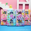 Caixa de Presente com Adesivos Criativos 50 Peças PET Desenho Animado Adesivos de Decoração para Diário Infantil Animais Fofos Oceano Panda Gato Branco