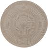 Tapete de mesa simples de fio de algodão rami, tapete de isolamento térmico, tapete de jantar ocidental doméstico, tapete anti-escaldante para xícaras de chá, tapete redondo para pratos e tigelas