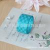 Departamento Azul Cinta Coreana Borde Dorado y Plateado Hilo Fantasía Hecho a Mano DIY Muñeca Brillante Lolita Lazo Material