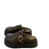 Estilo Novo de Inverno 2025 Birkenstock Plataforma Bico Fechado Confortáveis com Superfície de Couro, Chinelos Birkenstock Versáteis de Calçar para Uso Externo para Mulheres