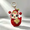 Chaveiro Giratório da Sorte, Fortuna e Prosperidade com Sino Estilo Chinês - Um Presente Prático para Apreciação de Clientes e Celebrações de Feriados