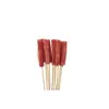 Brochetas pequeñas al por mayor para barbacoa de mercado nocturno, selección completa de brochetas calientes y frías, brochetas fritas, productos semiacabados, pollo Bobo y brochetas de cordero