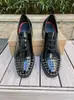 Zapatos de Hombre de Gran Tamaño con Remaches Transfronterizos, Zapatos de Cuero para Hombre de Comercio Exterior Otoño, Zapatos Casuales Formales de Negocios Retro Británicos para Caballero