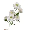 Flores Artificiales con 6 Cabezas de Pino, Cordyceps y Peonía para Arreglo de Escena Floral Hecho a Mano, Decoración Suave, Arreglo Floral de Boda y Decoración Falsa